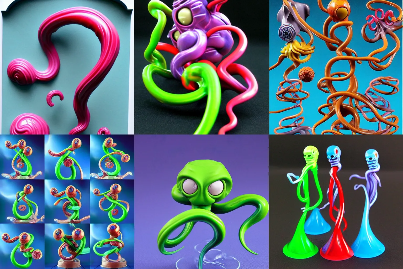 Prompt: swirly tubes tentacles anatomy, splash, transformer robots (2005), superhero, cute, happy, sharp, funny, fun, screaming, laughing, drooling, elegant, simplistic splashy glossy melted skeleton skeletor action figure heman, drops, drips, beautiful cute, cute melting miniature resine action figure, 3d fractals, pictoplasma, tintoy swampmonster robot mechabot detailed wrinkled face Figure sculpture, goggle eyes, 3d primitives, in a Studio hollow, by pixar, by chris mars, by jason edmiston, cgsociety, zbrush, artstation, by greg rutkowski, by craig mullins