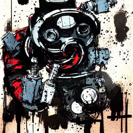 Image similar to robot by ashley wood