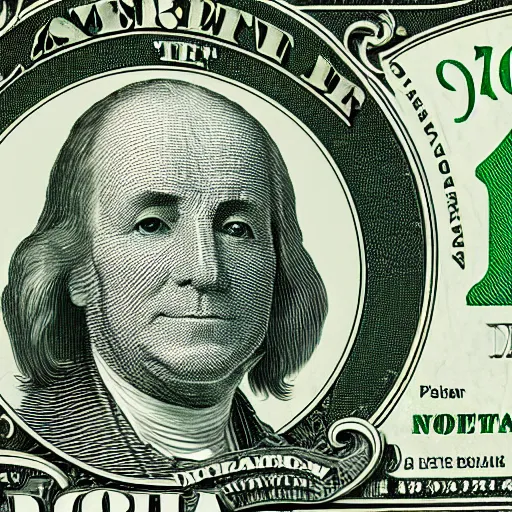 Image similar to macro photography of the American dollar bill