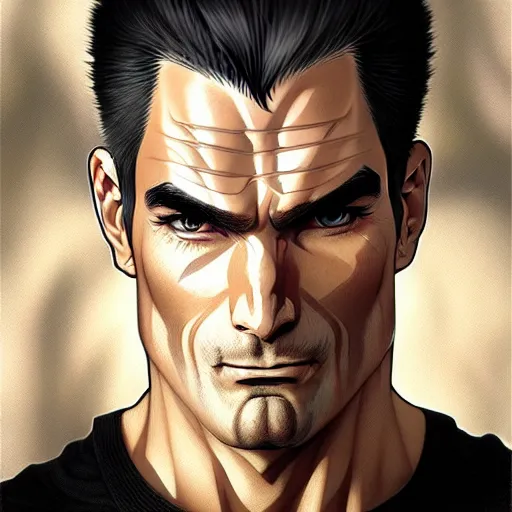 Prompt: anime portrait of henry rollins, intricate, wild, highly detailed, digital painting, artstation, concept art, smooth, sharp focus, illustration, art by artgerm and greg rutkowski and alphonse mucha and hajime sorayama