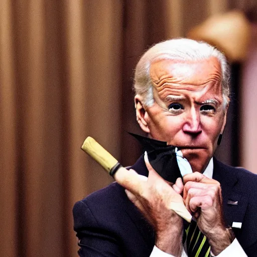 Image similar to joe biden smoking dmt as a crunchy hippie by godmachine