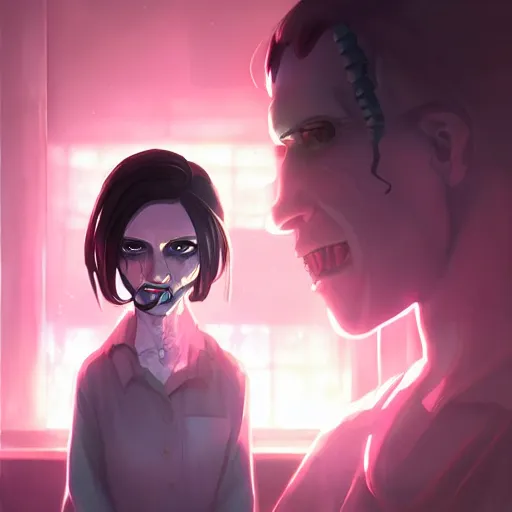 Image similar to Mary Shelley as Frankenstein, ambient lighting, 4k, anime key visual, lois van baarle, ilya kuvshinov, rossdraws, artstation