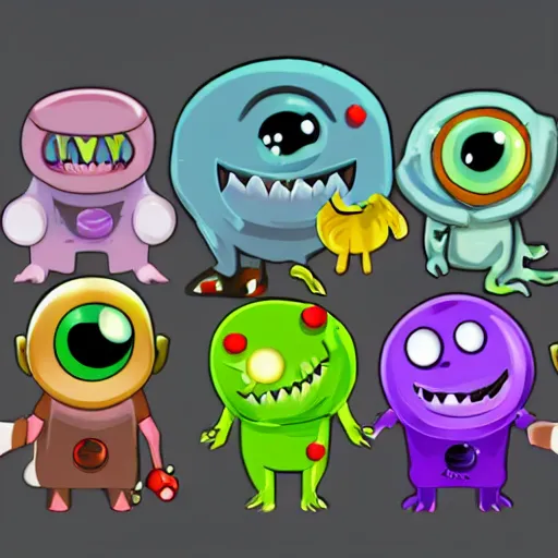 Image similar to cute ai monsters