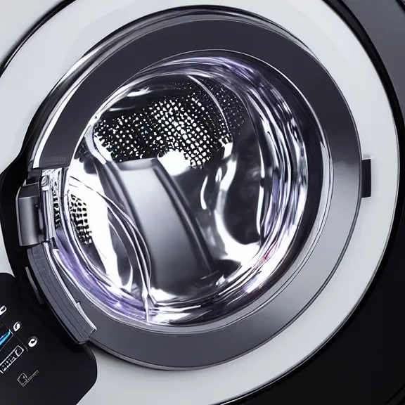 Image similar to RGB gaming washing machine manufactured by the company Razor