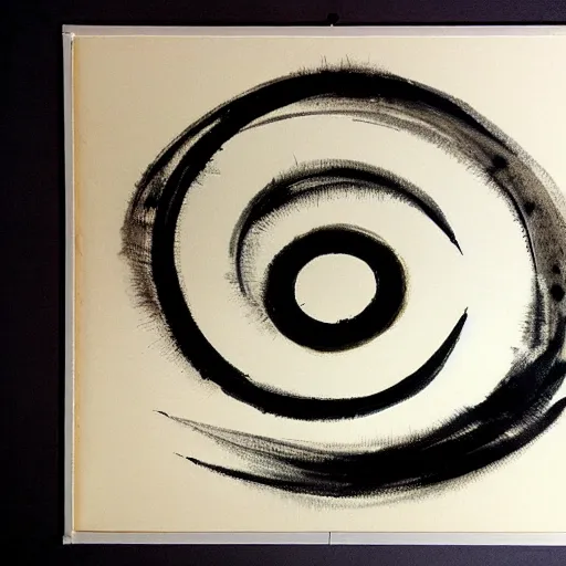 Image similar to enso, brush drawing by an enlightened master