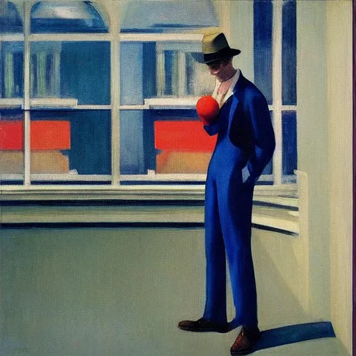 edward hopper ’ s sad clown in the pose of stanczyk ” | Stable ...