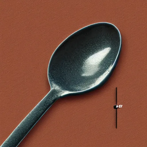 Image similar to highly detailed technical diagram of a spoon