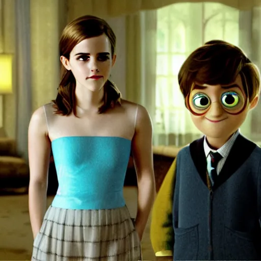 Image similar to emma watson. pixar style movie