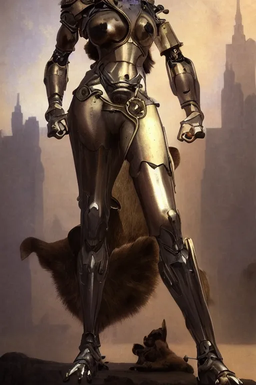 Image similar to Mystical Anubis, Regal, Realistic, Refined, full portrait of a beautiful female Cyborg Valkyrie Warrior, Detailed Digital Art, Oil Painting, William-Adolphe Bouguereau, Steampunk, Walt Disney (1937), dynamic lighting, very very very very very beautiful, character illustration by François Boucher, Highly Detailed, Cinematic Lighting, Unreal Engine, 8k, HD