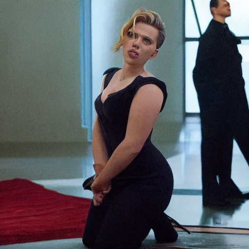 Prompt: scarlett johansson under hypnosis