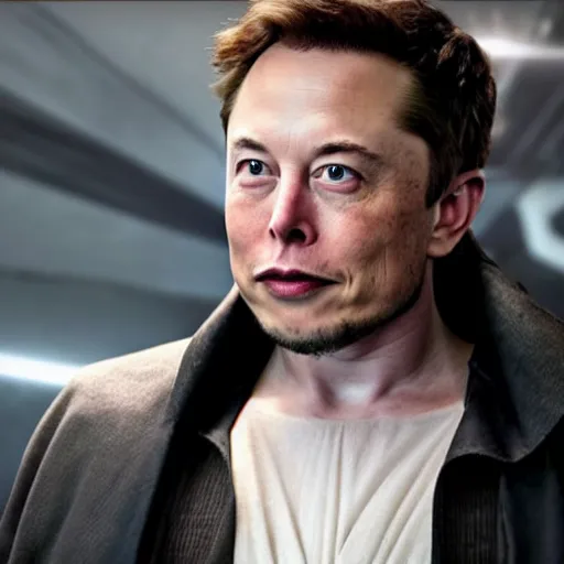 Prompt: Elon Musk as anakin skywalker in star wars episode 3, 8k resolution, full HD, cinematic lighting, award winning, anatomically correct