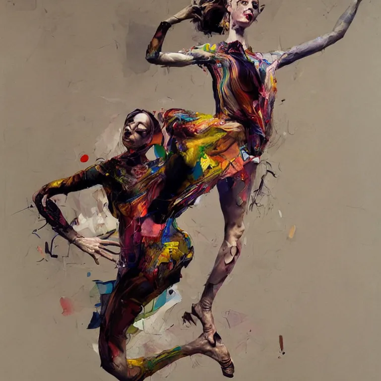 Prompt: fullbody potrait of dancing woman in the style of adrian ghenie, 3 d render, esao andrews, jenny saville, surrealism, dark art by james jean, ross tran