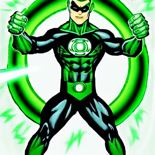 Prompt: in brightest day in blackest night no evil shall escape my sight. let those who worship evil's might beware my power. green lantern's light!