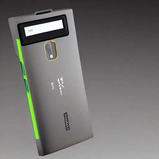 Image similar to a detailed render of a modern day nokia lumia phone