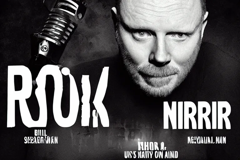 Image similar to noir, Bill burr, space, musical, high quality