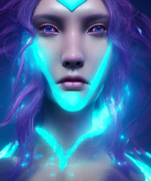 Image similar to goddess close-up portrait. betta fish, phoenix, bioluminiscent creature, intricate artwork by Tooth Wu and wlop and beeple. octane render, trending on artstation, greg rutkowski very coherent symmetrical artwork. cinematic, hyper realism, high detail, octane render, 8k