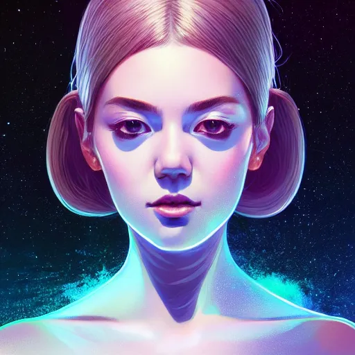 a portrait of a beautiful type of vacuum energy that Stable Diffusion