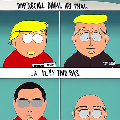 Image similar to donald trump from south park