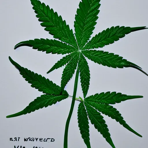 Image similar to clint eastwood made of cannabis leaves