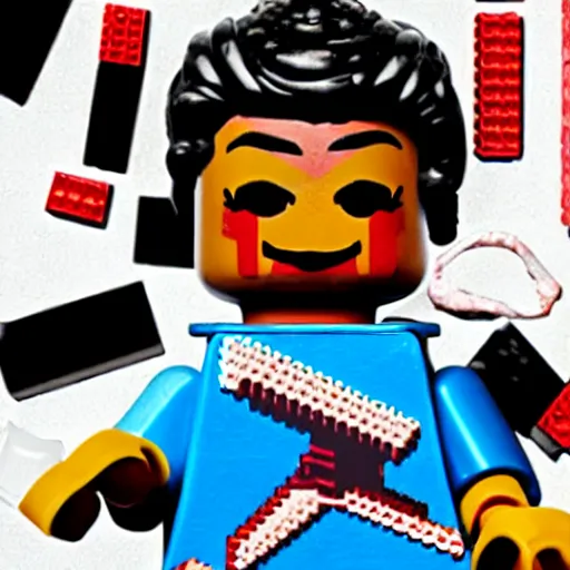 Image similar to maya angelou, lego plastic, toy, butcher billy style