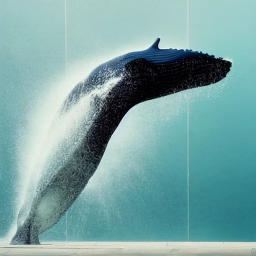 Image similar to a whale in a toilet