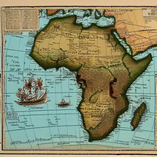 Image similar to first map of Africa