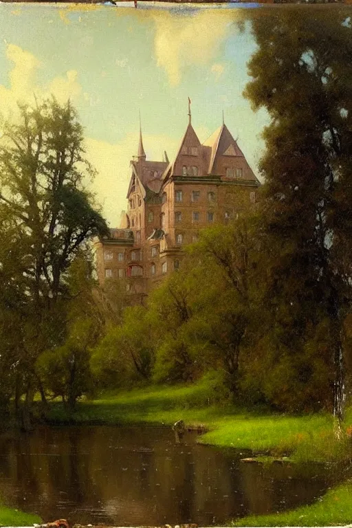 Image similar to ( ( ( ( ( ( ( ( ( ( ( victorian genre painting of a castle ) ) ) ) ) ) ) ) ) ) ) painted by solomon joseph solomon and richard schmid and jeremy lipking!!!!!!!!!!!!!!!!!!!!!!!!!!!!