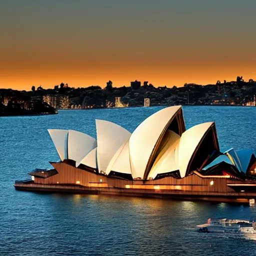 Prompt: the Sydney Opera House made of wine, Greg Rutkowski