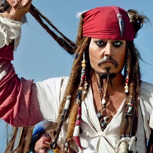 Prompt: Jack Sparrow as president