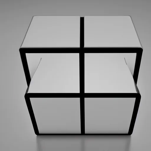 Prompt: a cube in 5 dimensions