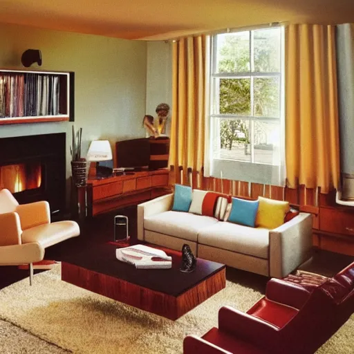 Image similar to the typical american living room from 1 9 8 5