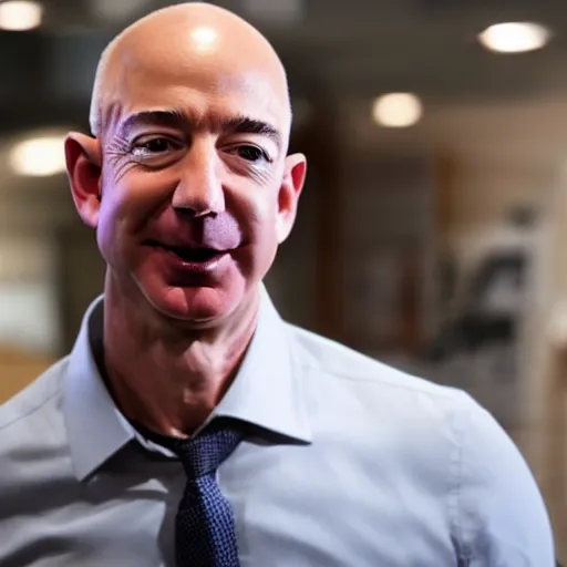 Image similar to photo of Jeff Bezos at the barbershop