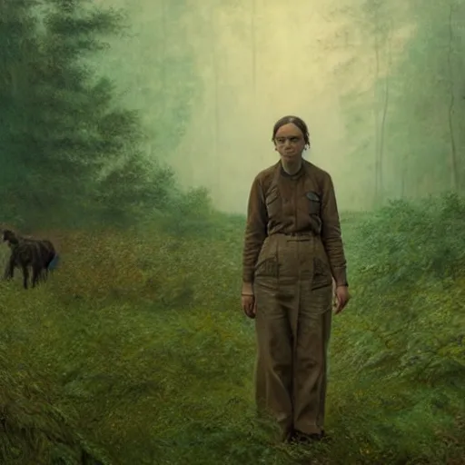Image similar to annihilation ( 2 0 1 8 ) frame by mehoffer, surrealism painting by malczewski
