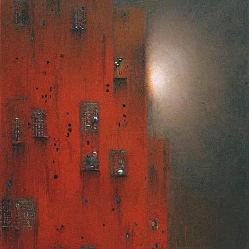 Image similar to high quality high detail painting by beksinski, hd, pute madness