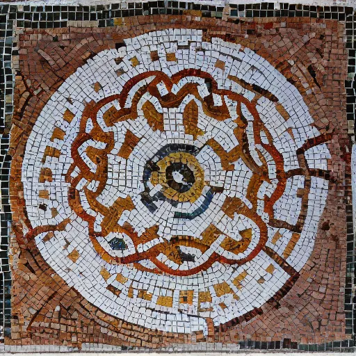 a beautiful ancient roman mosaic of penrose tiles | Stable Diffusion