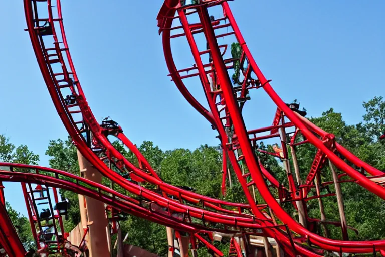 Image similar to El Toro roller coaster, at six flags great adventure, DSLR photography