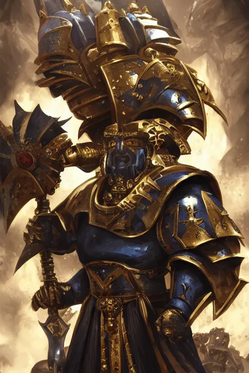 Image similar to queen portrait heros warhammer 4 0 k horus heresy fanart - the primarchs emperor by johannes helgeson animated with vfx concept artist & illustrator global illumination ray tracing hdr fanart arstation zbrush central hardmesh 8 k octane renderer comics stylized