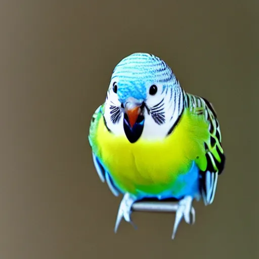 Image similar to the happiest budgie ever