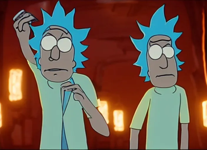 Image similar to film still of rick sanchez in the new scifi movie 4 k,,,,,,,,,,,,,,,,,,,,,,,,,,,,,,,,,,,,,,,,,,,,,,,, rick and morty