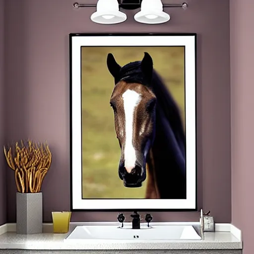 Image similar to Horse in my bathroom