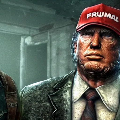 Prompt: donald trump as a character in the last of us