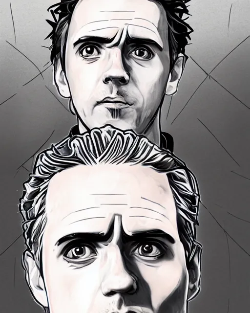Prompt: Digital state-sponsored anime art of Jordan Peterson by A-1 studios, serious expression, empty warehouse background, highly detailed, spotlight