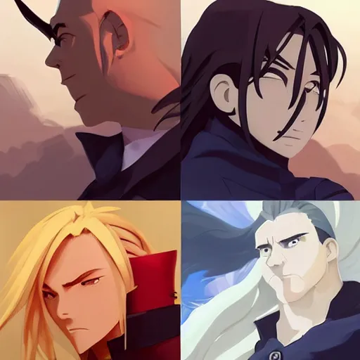 Image similar to face icon stylized minimalist fullmetal alchemist, loftis, cory behance hd by jesper ejsing, by rhads, makoto shinkai and lois van baarle, ilya kuvshinov, rossdraws global illumination