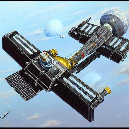 Image similar to detailed spacecraft by peter elson