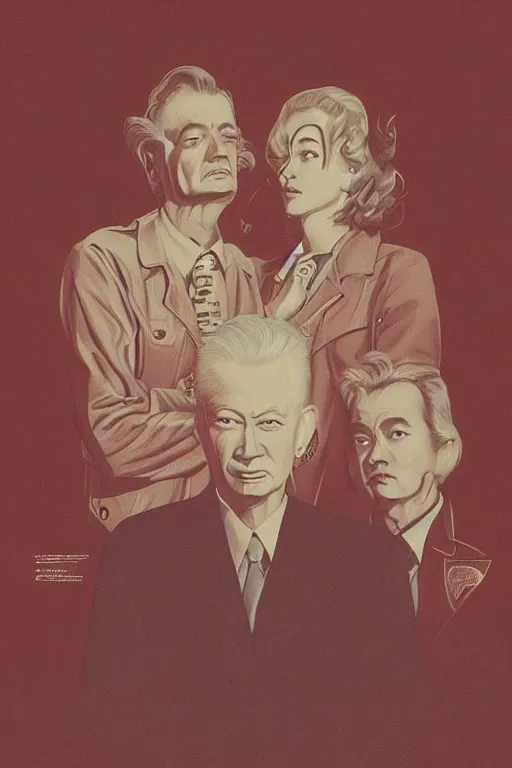 Prompt: Twin Peaks artwork by RAB quruiqing