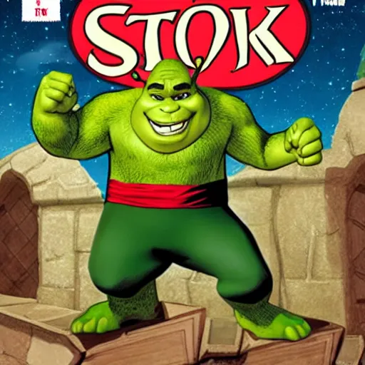 Image similar to Comic Book Cover of Shrek