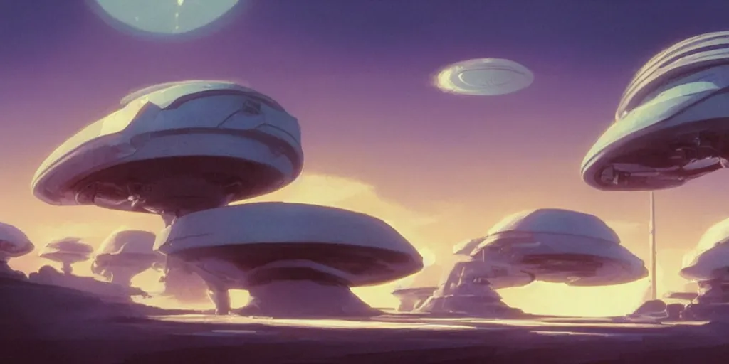 Image similar to blue dreamy cloudscape on an alien planet, daylight, cinematic lighting, cinematic perspective, syd mead, john harris, federico pelat,