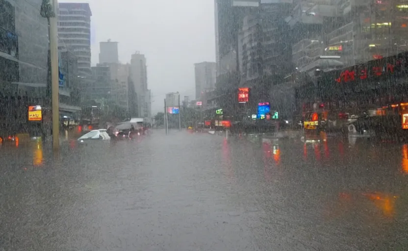 Image similar to Rainy Hsinchu heavy rain pelting down