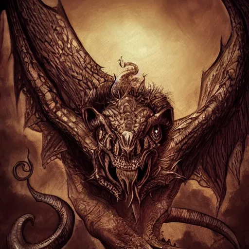 fierce chimera monster, gothic art, subdued color, | Stable Diffusion ...