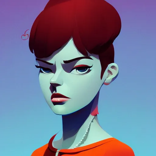 Image similar to face icon stylized minimalist pulp fiction, loftis, cory behance hd by jesper ejsing, by rhads, makoto shinkai and lois van baarle, ilya kuvshinov, rossdraws global illumination